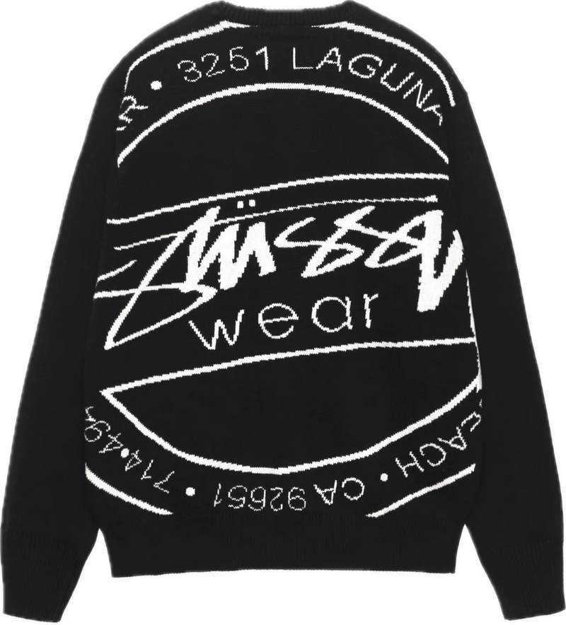 Stussy Laguna Icon Black Sweater