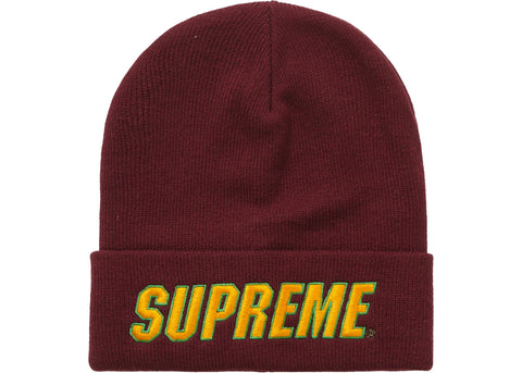 Supreme Slant Maroon Beanie