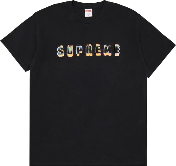 Supreme Stencil Black Tee