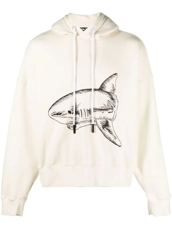 Palm Angels Shark Beige Hoodie