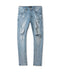 Purple P001 Light Indigo Paint Jeans