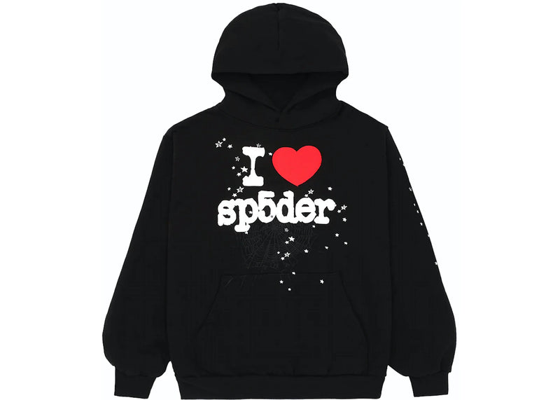 I Heart Sp5der Black Hoodie