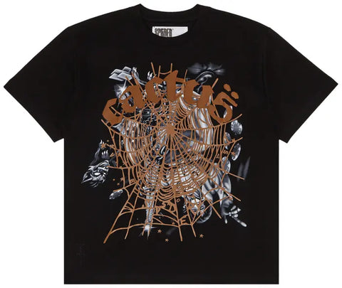 Sp5der X TS Cactus Jack Airbrush Black Tee