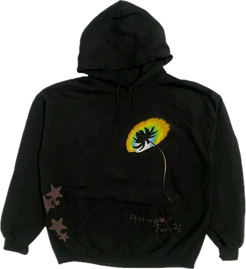 Astroworld Face Melt Hoodie Black