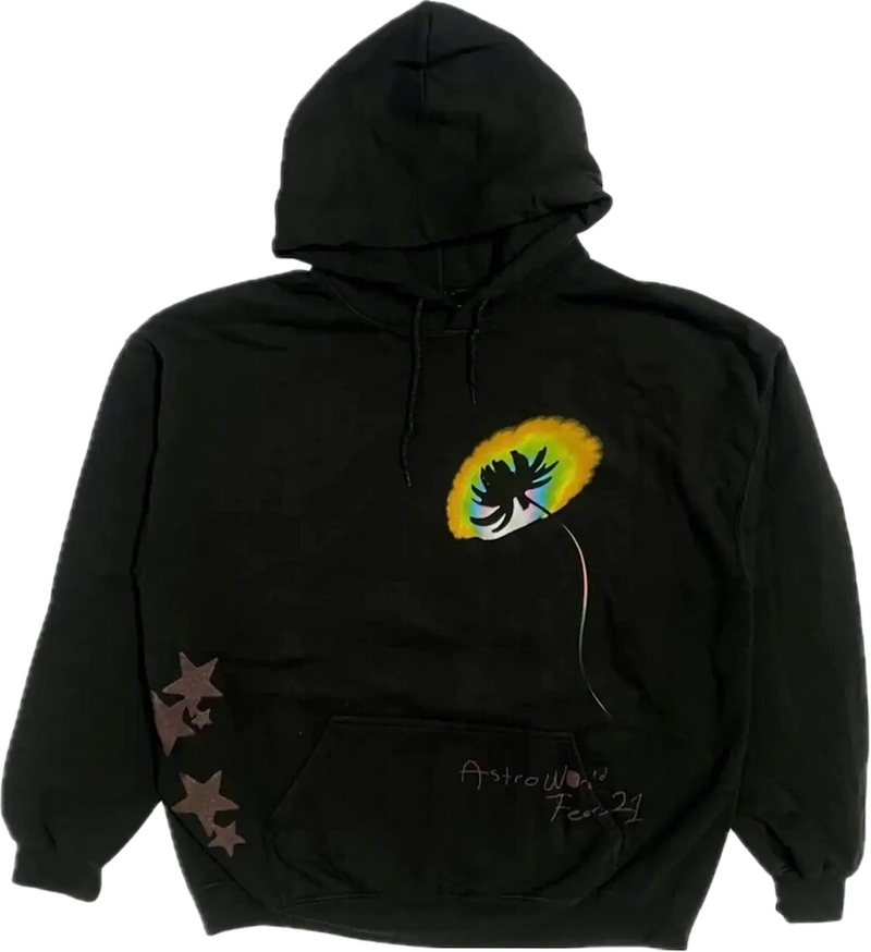 Astroworld Face Melt Hoodie Black