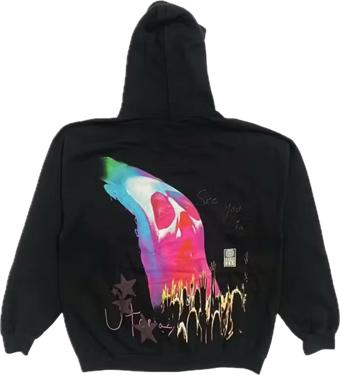 Astroworld Face Melt Hoodie Black
