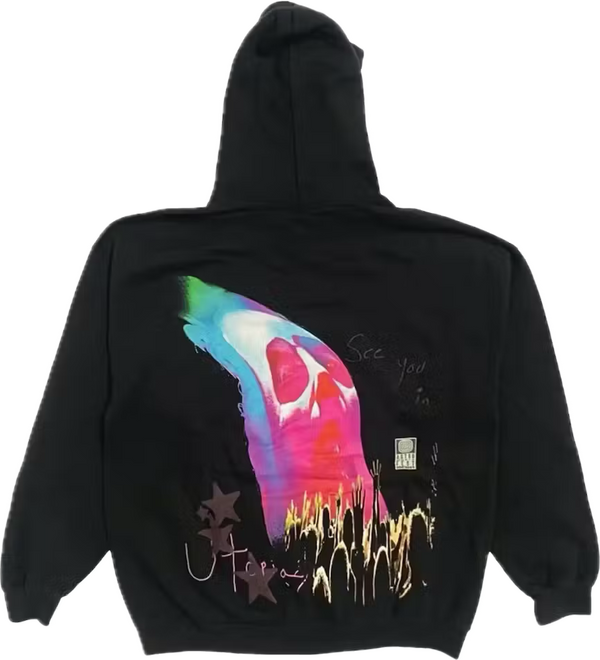 Astroworld Face Melt Hoodie Black