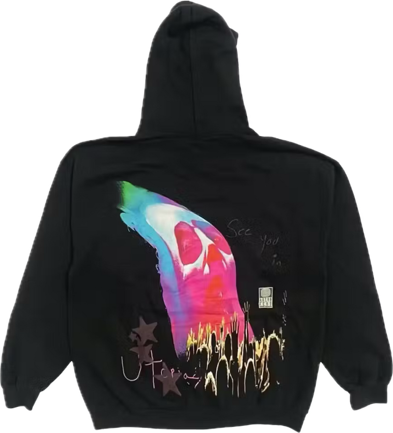 Astroworld Face Melt Hoodie Black