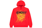 Sp5der P*nk V2 Red Hoodie