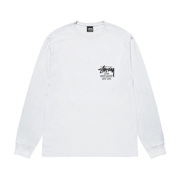 Stussy DSM New York White L/S Tee