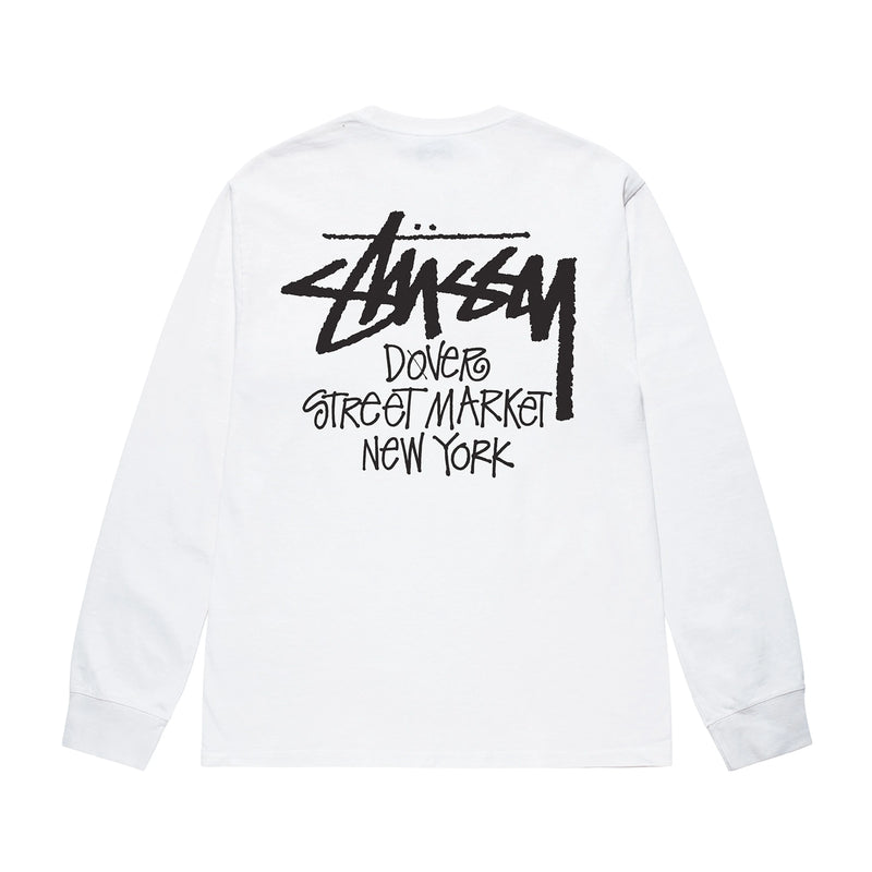 Stussy DSM New York White L/S Tee