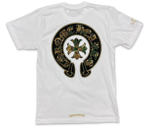 Chrome Hearts Camo Horseshoe White Tee
