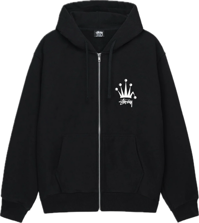 Stussy Regal Crown Black Zip Up