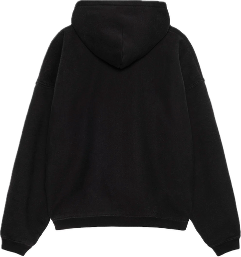 Stussy Embroidered Relaxed Black Hoodie