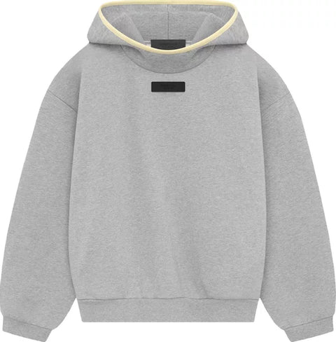 Essentials SS24 Light Grey Patch Hoodie