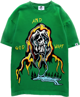 Warren Lotas And God Wept Green Tee