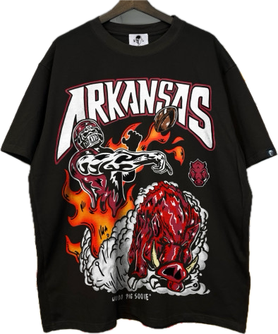 Warren Lotas Arkansas Dooie Black Tee