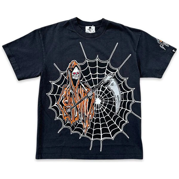 Warren Lotas Spiderweb Black Tee