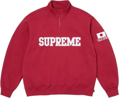 Supreme Tokyo Shop Flag Half Zip