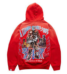 Warren Lotas Thousand Yard Stare Red Hoodie