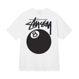 Stussy 8 Ball White Tee