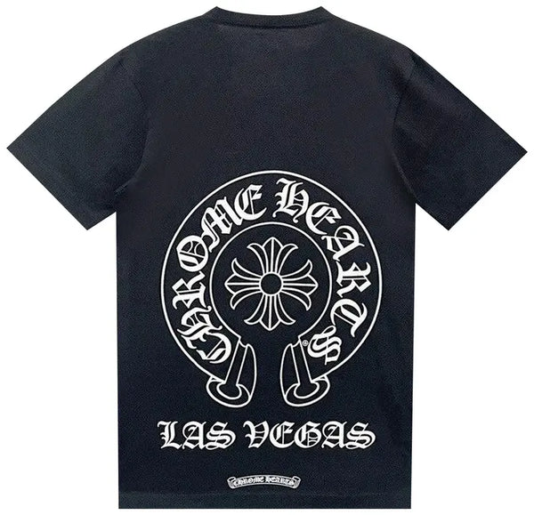 Chrome Hearts Vegas Horseshoe Black Tee