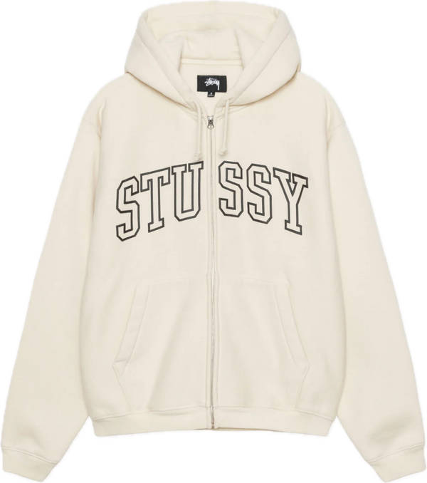 Stussy Outline Ivory Zip Up