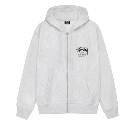 Stussy Stock DSM New York Heather Grey Zip Up