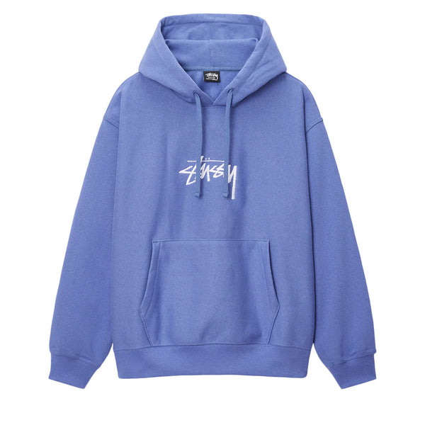 Stussy Stock Logo Storm Blue Hoodie