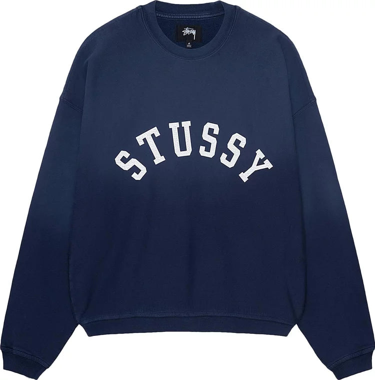 Stussy Sun Faded Navy Crewneck