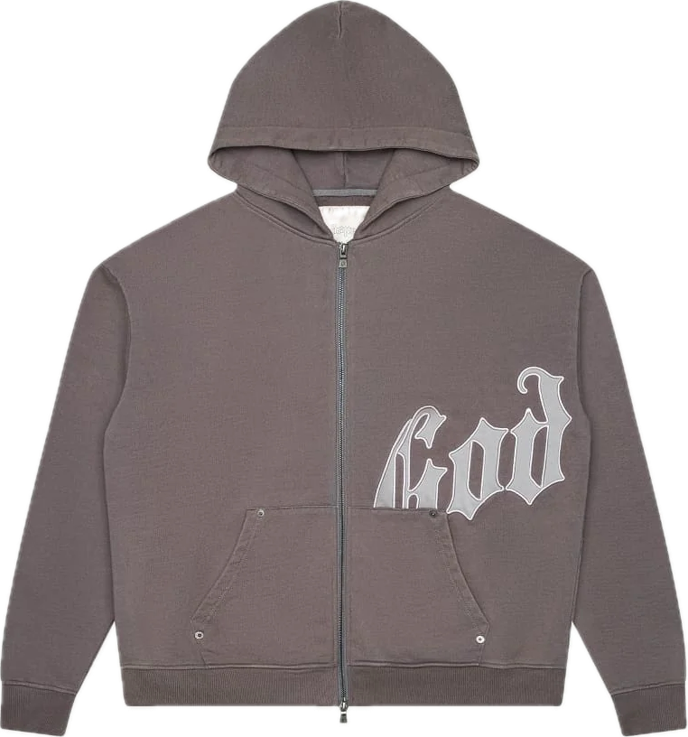 Godspeed OG Logo V2 Stone Grey Hoodie