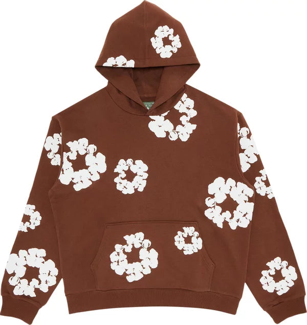 Denim Tears Cotton Wreath Brown Hoodie