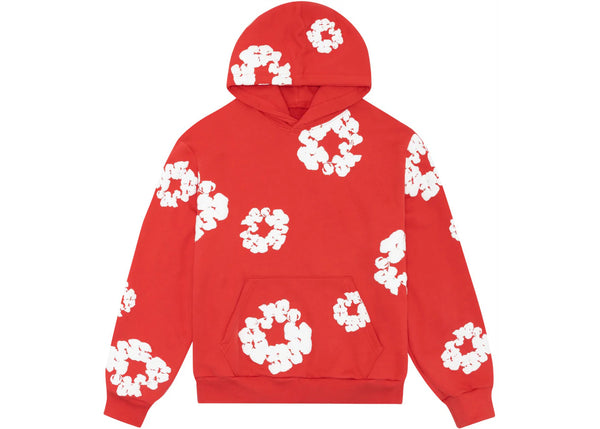 Denim Tears Cotton Wreath Red Hoodie