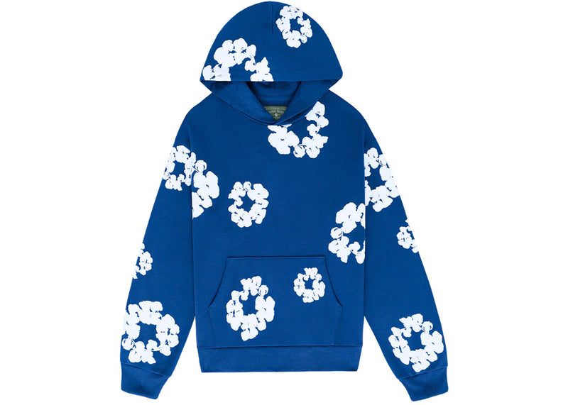 Denim Tears Cotton Wreath Royal Blue Hoodie