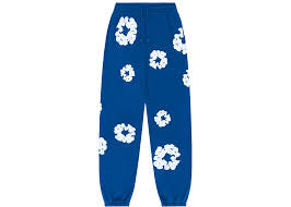 Denim Tears Cotton Wreath Royal Blue Sweatpants