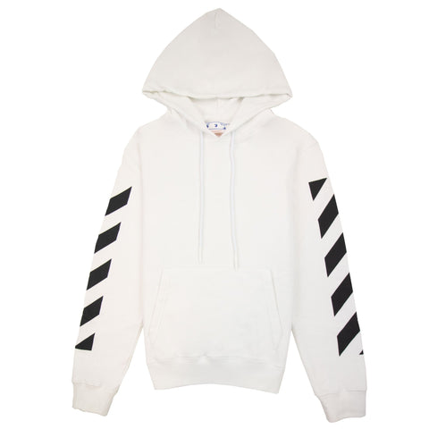Off-White Diagonal Stripe White Hoodie