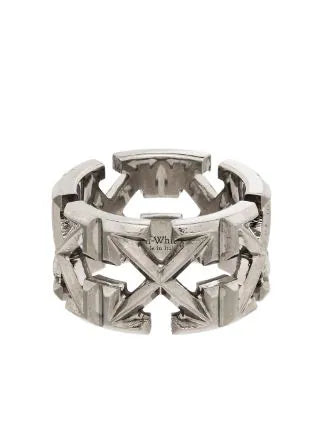 Off-White Multi Arrow Silver Ring