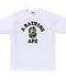 Bape Green ABC Camo College White Tee