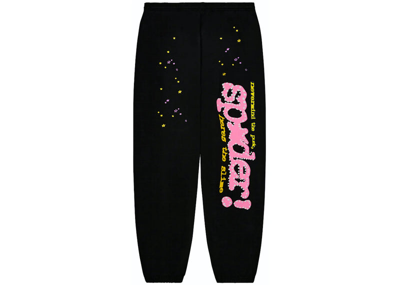 Sp5der P*nk V2 Black Sweatpants