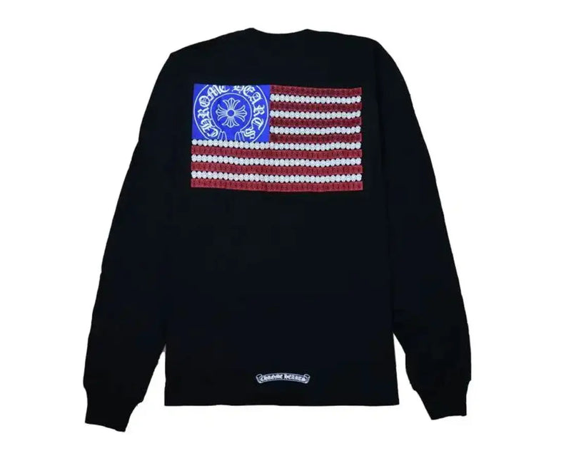 Chrome Hearts American Flag Black L/S