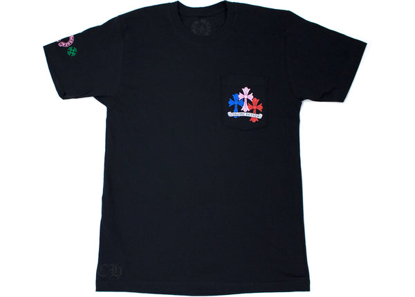 Chrome Hearts Multi Color Cross Black Tee