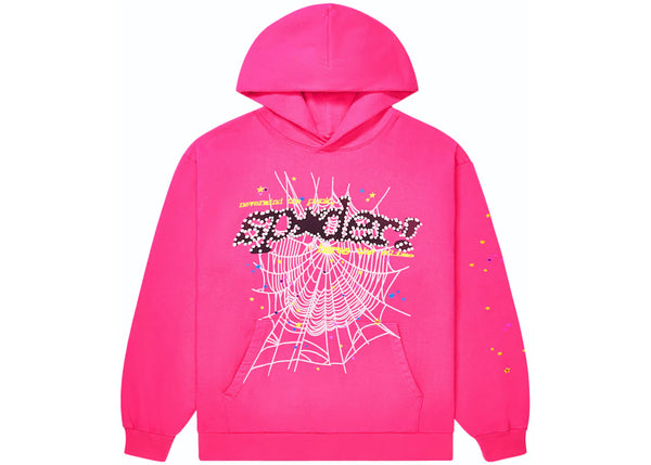 Sp5der P*nk V2 Pink Hoodie