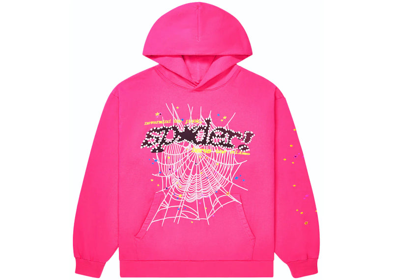 Sp5der P*nk V2 Pink Hoodie