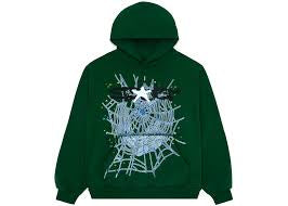 Sp5der Web Green Hoodie