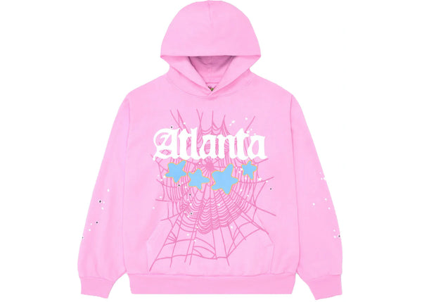 Sp5der Atlanta Pink Hoodie