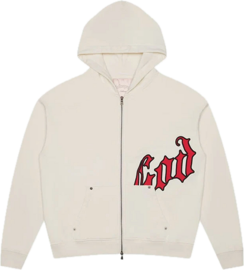 Godspeed OG Logo V2 Bone/Red Hoodie