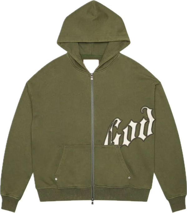 Godspeed OG Logo Olive/Bone Hoodie