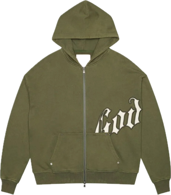 Godspeed OG Logo Olive/Bone Hoodie