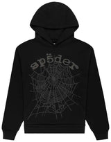 Sp5der Black Star OG Web V2 Hoodie