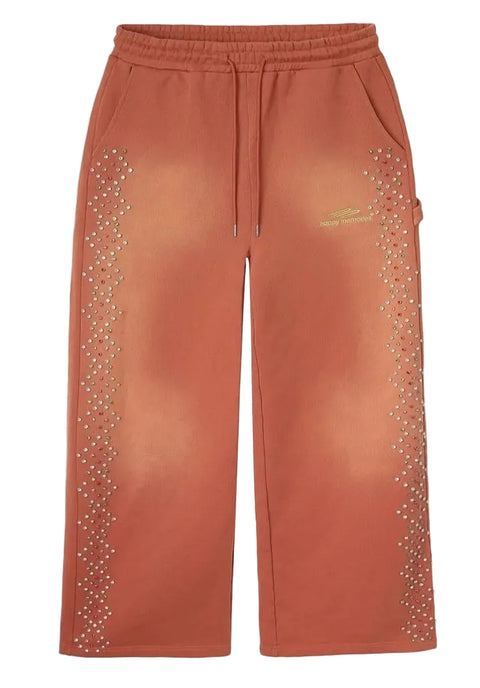 HMDD Orange Crystal Sweatpants